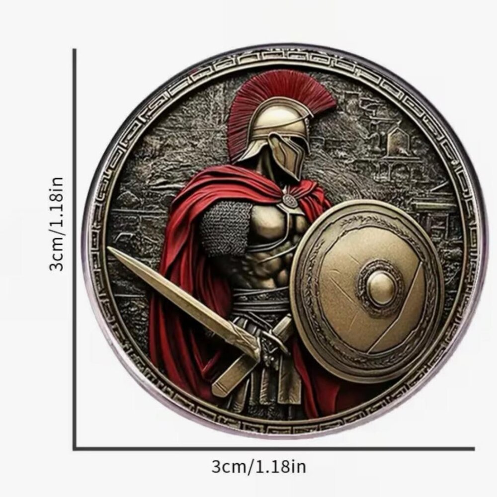 NEW - ARMOR OF GOD Stainless Steel PIN BROCH - EPH6:13-17 - Picture 3 of 6